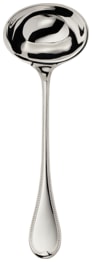 Robbe & Berking, Französisch-perl cutlery, sterling silver, Soup ladle