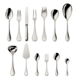 Robbe & Berking, Französisch-perl cutlery, silver plated, 69 - piece set