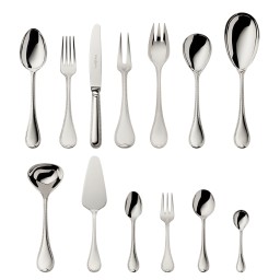 Robbe & Berking, Französisch-perl cutlery, sterling silver, 69 - piece set