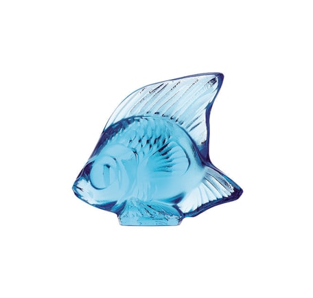 Lalique, Fish sculptures, Fish sculpture, light blue