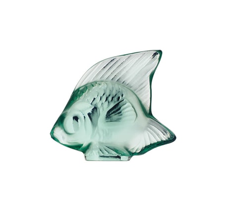 Lalique, Fish sculptures, Fish sculpture, mint green