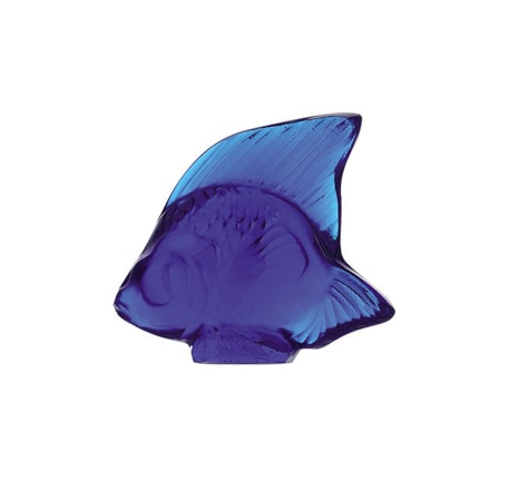 Lalique, Fish sculptures, Fish sculpture, cap ferrat blue