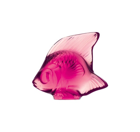 Lalique, Fish sculptures, Fish sculpture, fuchsia