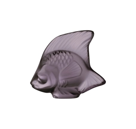 Lalique, Fish sculptures, Fish sculpture, dusk purple