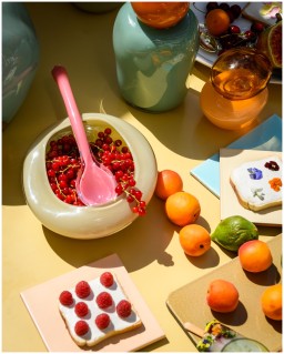 Helle Mardahl, Plates and bowls, Dish medium, champagne