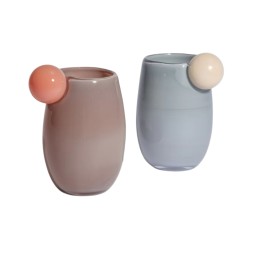 Helle Mardahl, Glasses and cups, Cup large set of 2, grey, beige