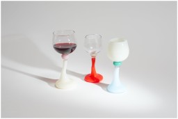 Helle Mardahl, Glasses and cups, Goblet medium set of 2, orange