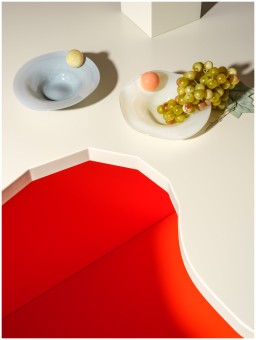 Helle Mardahl, Plates and bowls, Bowl with a twist set of 2, grey, off white