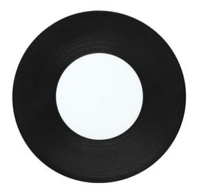 J.L Coquet, Hémisphère Black Bakelite, 29cm plate