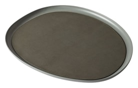 Giobagnara, Maris aluminium trays by Kelly Wearstler, Extra large round tray, cypress