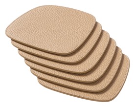 Giobagnara, Maris placemats and coasters by Kelly Wearstler, Coasters set of 6, cappuccino