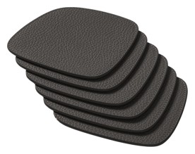 Giobagnara, Maris placemats and coasters by Kelly Wearstler, Coasters set of 6, black