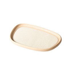 Giobagnara, Maris wood trays by Kelly Wearstler, Medium rectangular tray, ivory