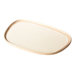 Giobagnara, Maris wood trays by Kelly Wearstler, Extra-large rectangular tray, ivory