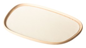 Giobagnara, Maris wood trays by Kelly Wearstler, Extra-large rectangular tray, ivory