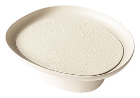 Giobagnara, Maris aluminium raised trays by Kelly Wearstler, Medium raised tray, ivory