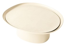 Giobagnara, Maris aluminium raised trays by Kelly Wearstler, Extra large raised tray, ivory