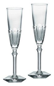 Baccarat, Harcourt eve, Flute glass clear, set of 2