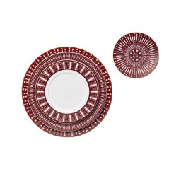 Baccarat, Arcadia red, Dinner plate set of 2