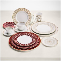 Baccarat, Arcadia red, Dessert plate set of 2