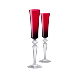 Baccarat, Mille Nuits bar collection, Flutissimo flute red, set of 2