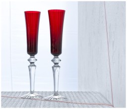 Baccarat, Mille Nuits bar collection, Flutissimo flute red, set of 2