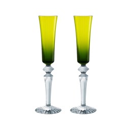 Baccarat, Mille Nuits bar collection, Flutissimo flute moss, set of 2