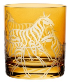 Artel, Safari double old fashioned tumblers, Double old fashioned tumbler, zebras