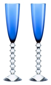 Baccarat, Vega, Flutissimo set of 2, blue