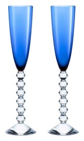 Baccarat, Vega, Flutissimo set of 2, blue