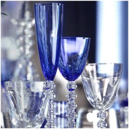 Baccarat, Vega, Flutissimo set of 2, blue