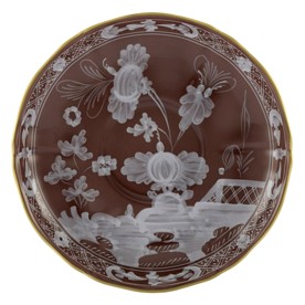 Ginori 1735, Oriente Italiano Castagna & Meringa, Tea saucer, castagna