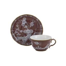 Ginori 1735, Oriente Italiano Castagna & Meringa, Tea cup, castagna