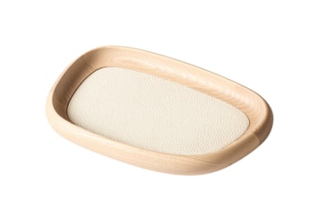 Giobagnara, Maris wood trays by Kelly Wearstler, Small rectangular tray, ivory