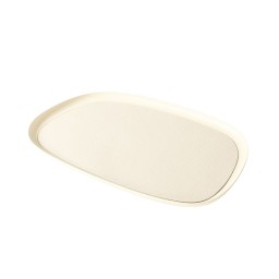 Giobagnara, Maris aluminium trays by Kelly Wearstler, Extra large rectangular tray, ivory