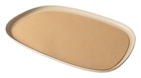 Giobagnara, Maris aluminium trays by Kelly Wearstler, Extra large rectangular tray, cappuccino