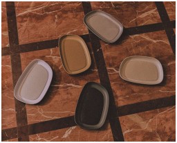 Giobagnara, Maris aluminium trays by Kelly Wearstler, Extra large rectangular tray, cappuccino