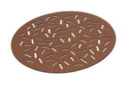 Rudi, Pitagora, Round placemat, sugar large