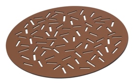 Rudi, Pitagora, Round placemat, sugar large