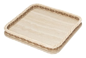 Pigment France, Orsay travertine trays, Square tray, small