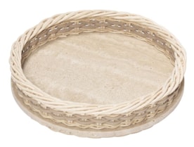 Pigment France, Orsay travertine trays, Round tray, mini