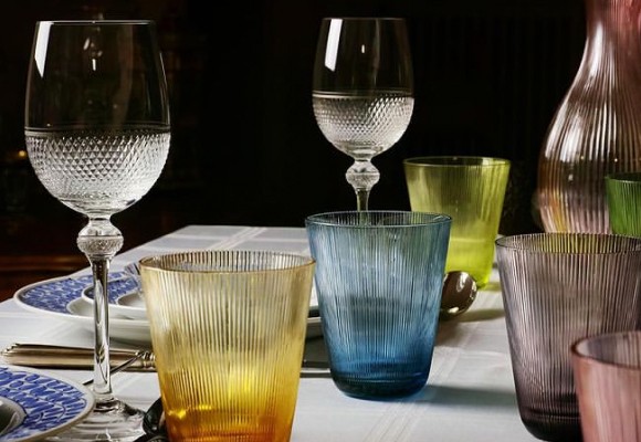 Theresienthal Prestige White Gold crystal glassware