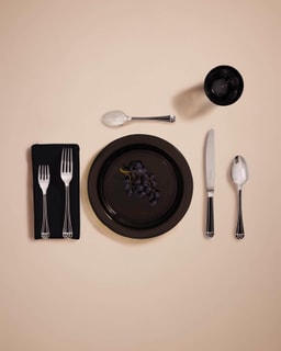 Christofle Talisman Black cutlery, silver plated
