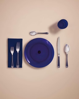 Christofle Talisman Blue cutlery, silver plated