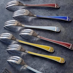 Christofle Talisman Blue cutlery, silver plated