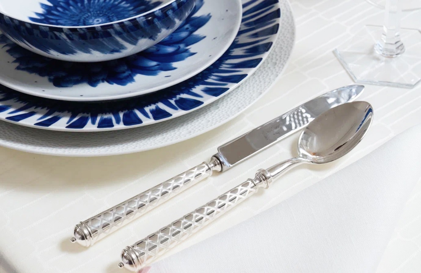 Alain Saint-Joanis Losange cutlery collection silver plated