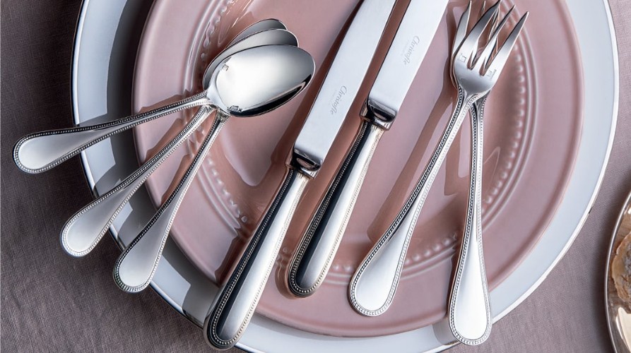 Christofle Perles flatware silver plated