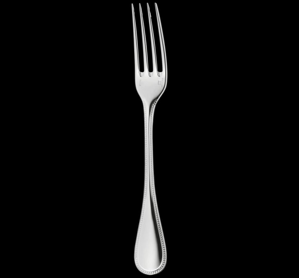 Christofle, Perles cutlery, silver plated, Dinner fork