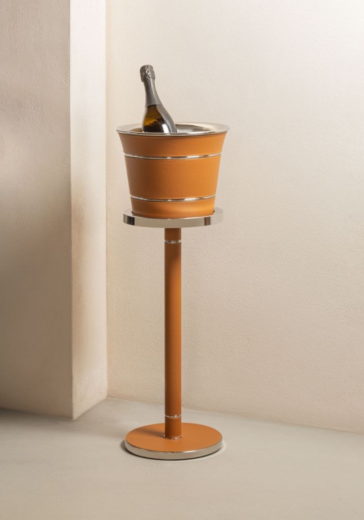 Poltrona Frau, Ice buckets, Stand for champagne bucket, orange