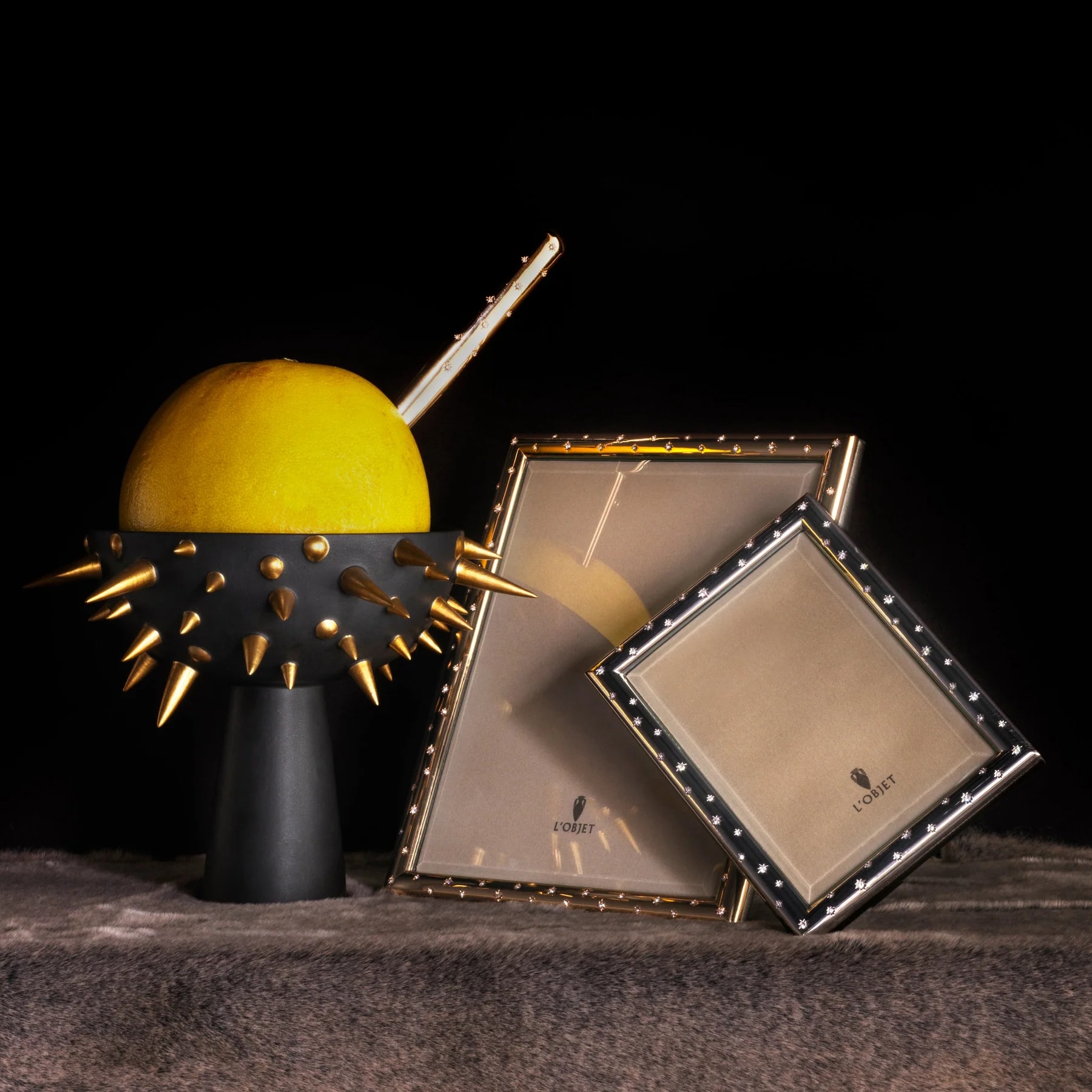 L'Objet, Picture Frames, Stars Frame, gold 18x13 cm